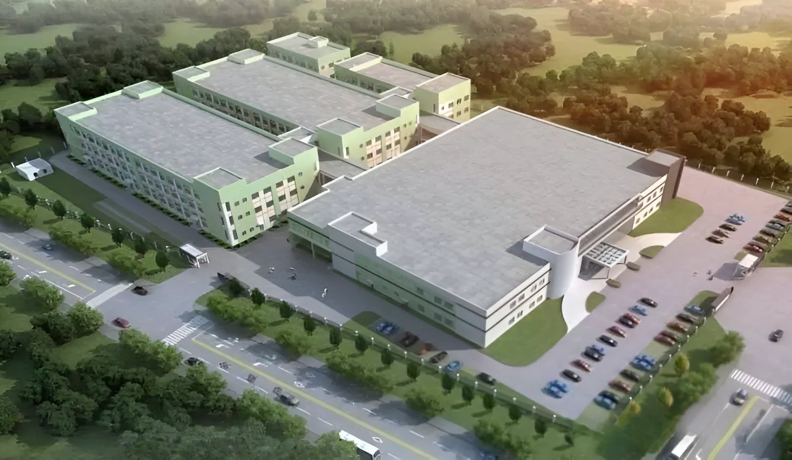 Solar manufacturing facility concept from the company presentation